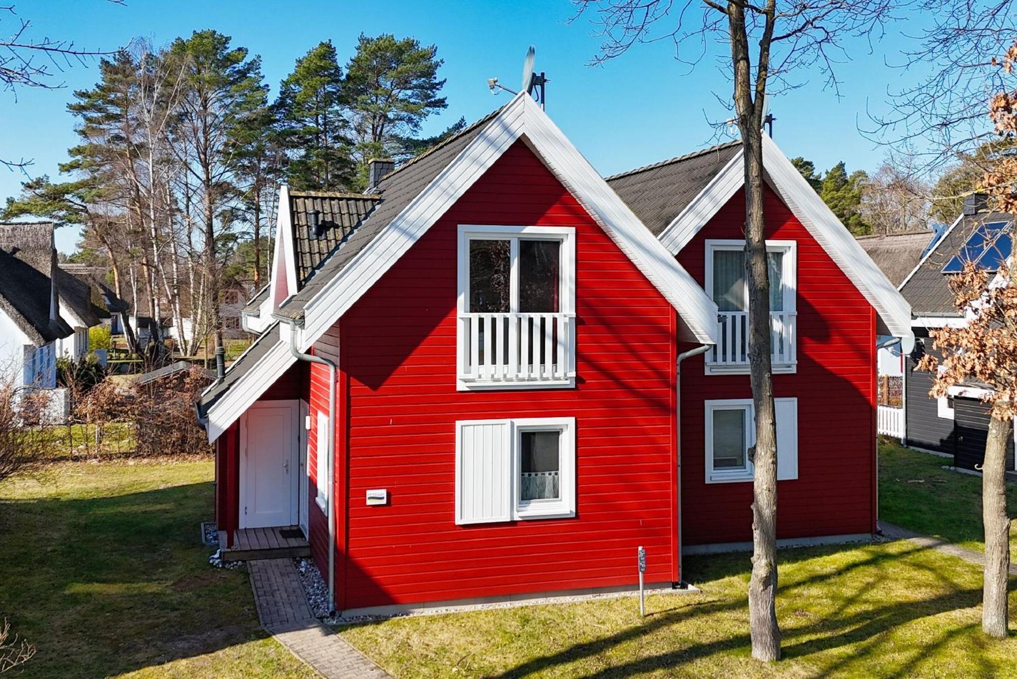 Ferienhaus Wellenlaeufer Haus - Sauna, Terrasse, Garten Glowe Luaran gambar